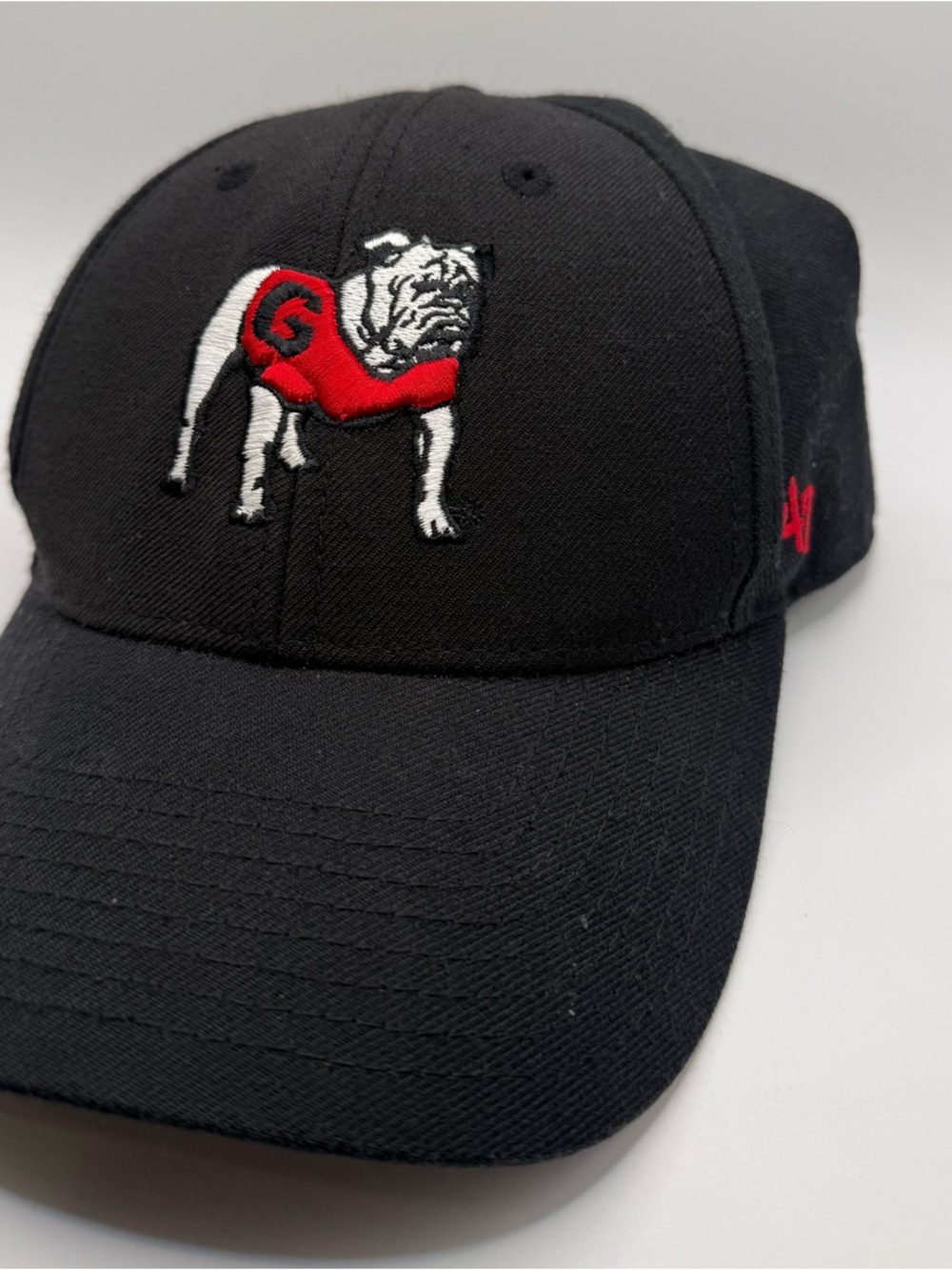 Georgia Bulldogs Hat ‘47 Brand Black Adjustable Cap NCAA UGA Bulldog Logo